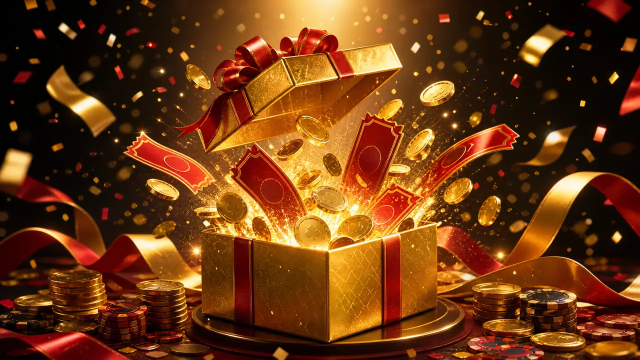 Ilustrasi kotak hadiah promosi